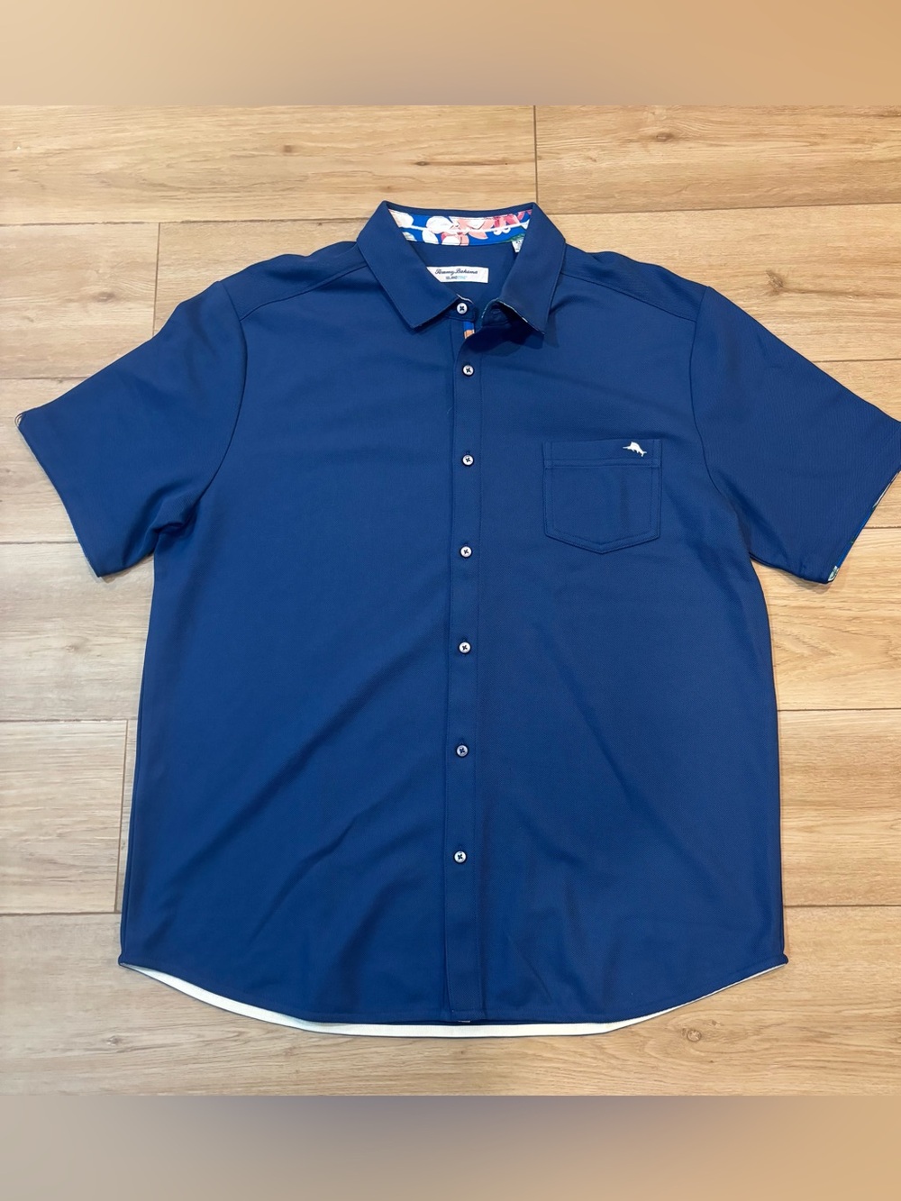 Tommy Bahama Island zone Short Sleeve Button Up Shirt Polo Mens Size XL